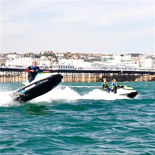 jetskis by pier jetskis by pier